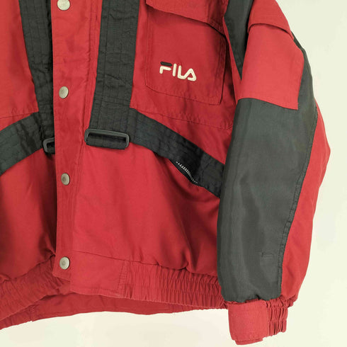 フィラスポーツ FILA SPORTS 90S ロゴ刺繍 中綿 ナイロンジャケット メンズ  M